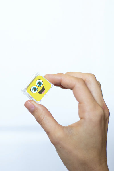 Cubes lumineux bain - jaune