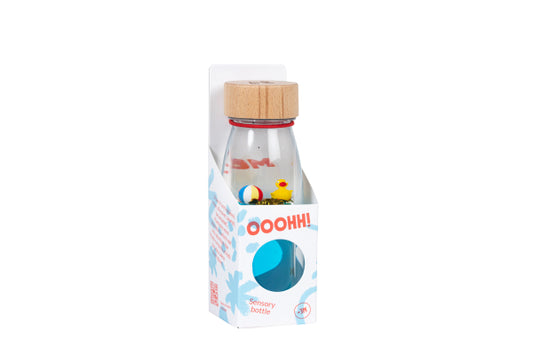 Bouteilles sensorielles - bleu canard
