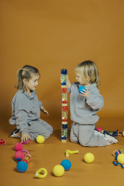 Bouteilles sensorielles - tourbillon bleu