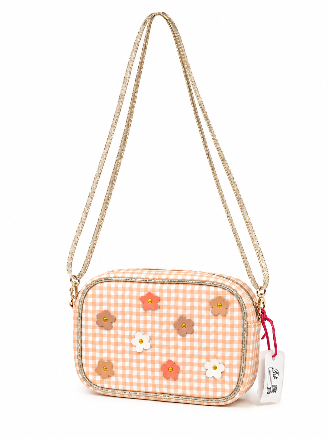 Sac fleur vichy rose - Rockhula kids