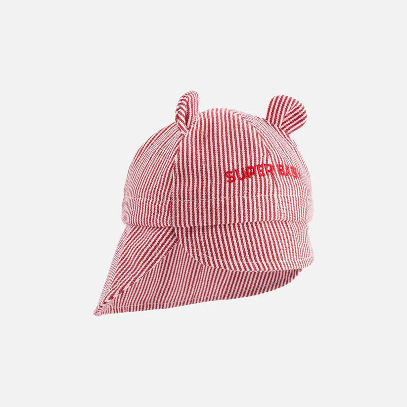 Chapeau bébé super baby rouge - Chamaye