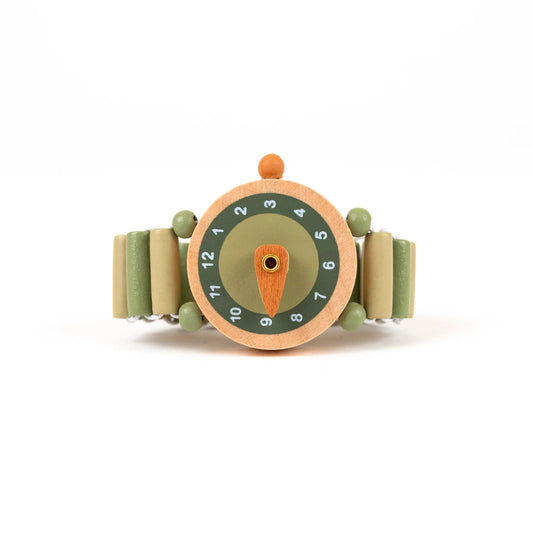 Montre en bois - vert