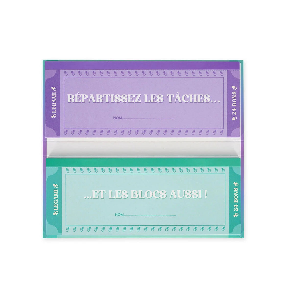 Carnet de 48 bons pour jeunes parents - Legami