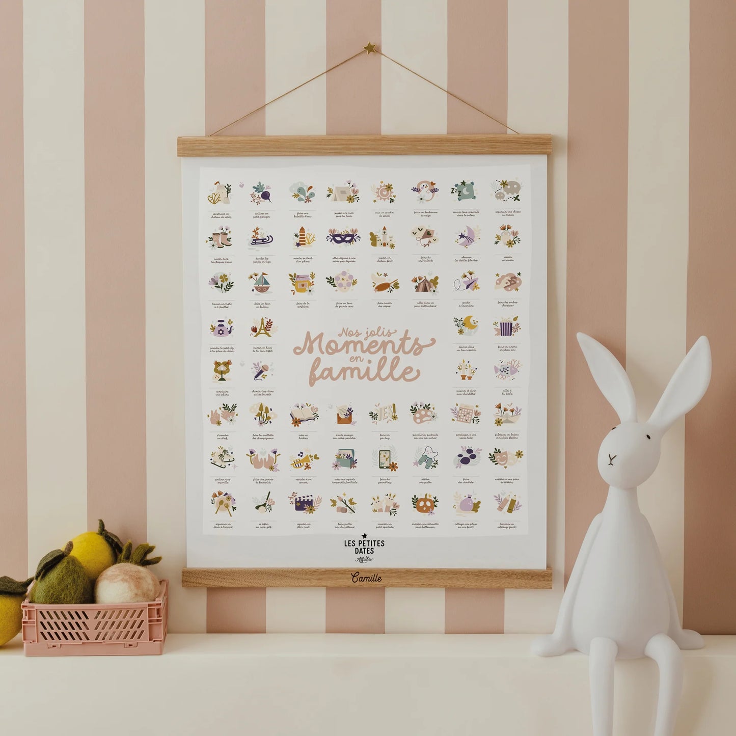 Affiche Nos jolis moments en famille - Les Petites Dates