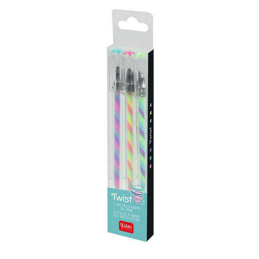 Set de 3 stylos à encre gel multicolore - Legami