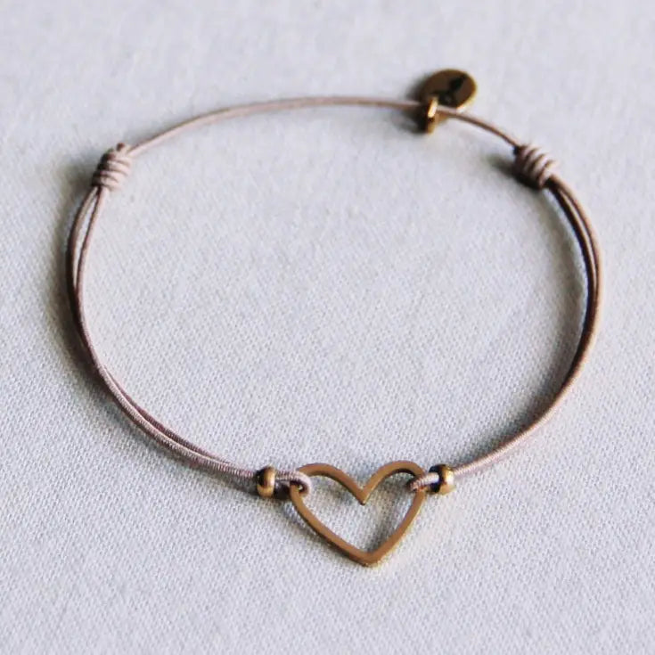 Bracelet réglable coeur - Bazou