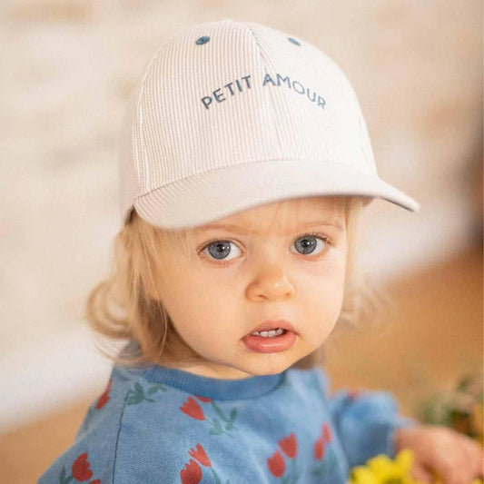 Casquette enfant Chamaye petit amour rayé
