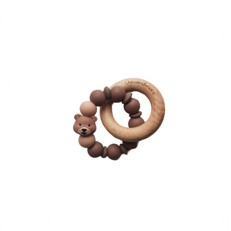 Anneau de dentition bois et silicone - Chewy and more