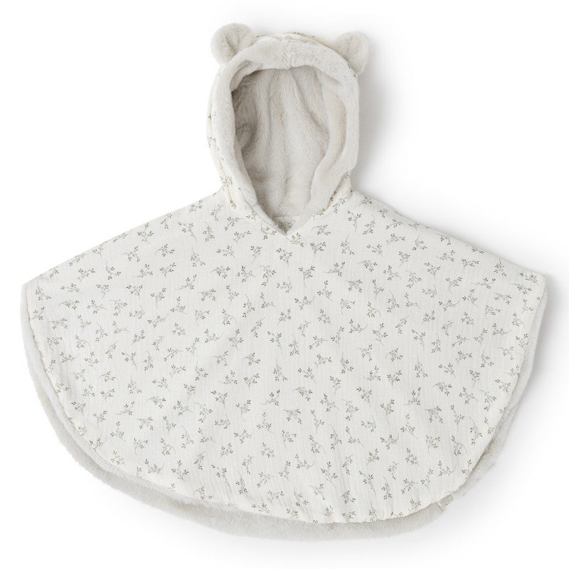 Poncho Olive Bloom - Babyshower