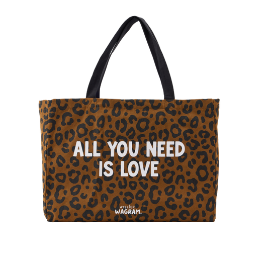 Sac cabas XL léo "all you need is love"