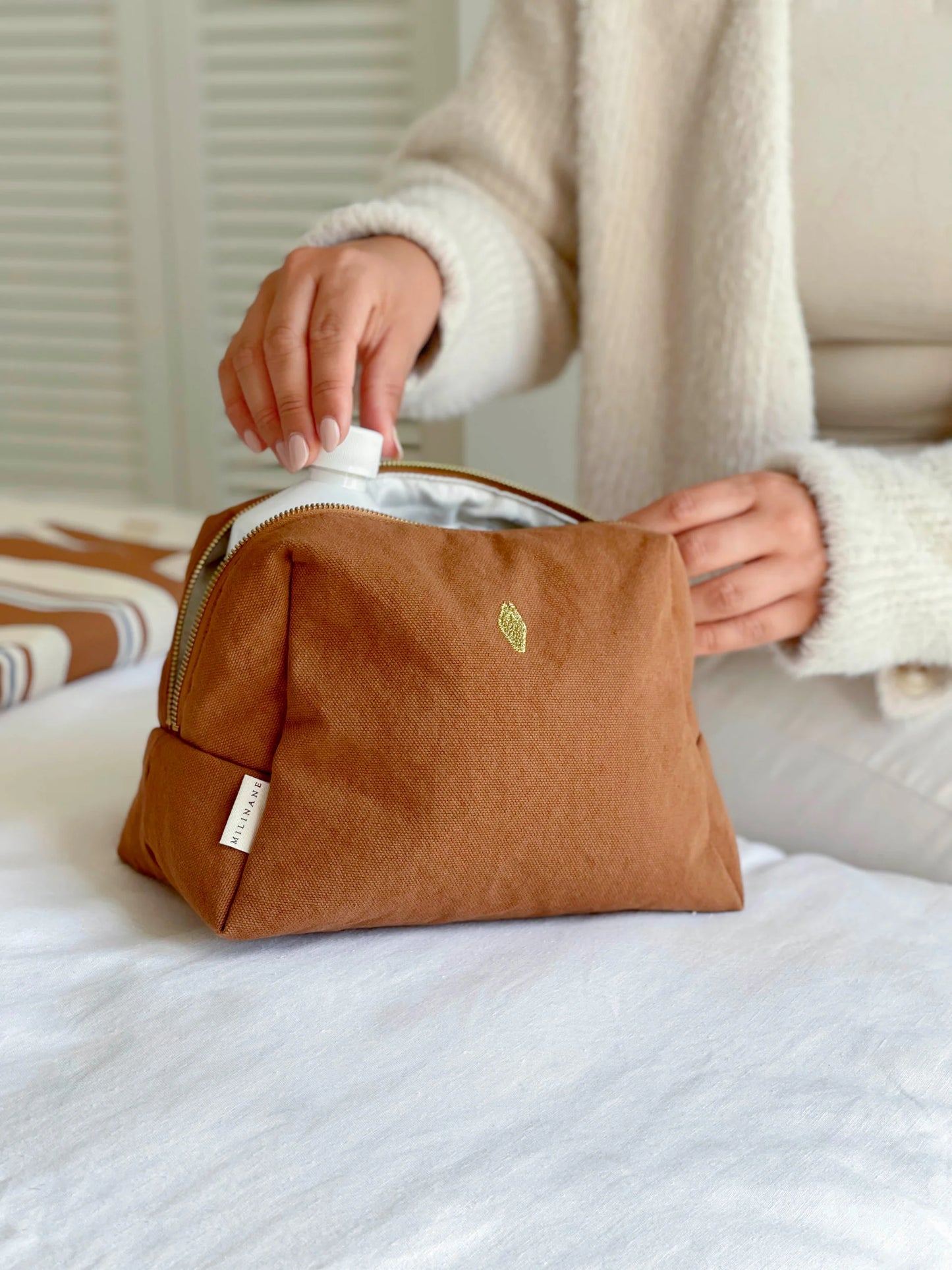 Trousse de toilette jade - Milinane