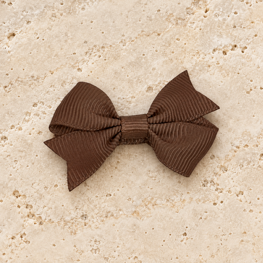 Barrettes noeud cacao - lot de 2