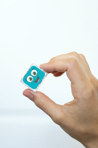 Cubes lumineux bain - bleu