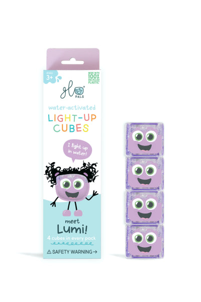 Cubes lumineux bain - violet