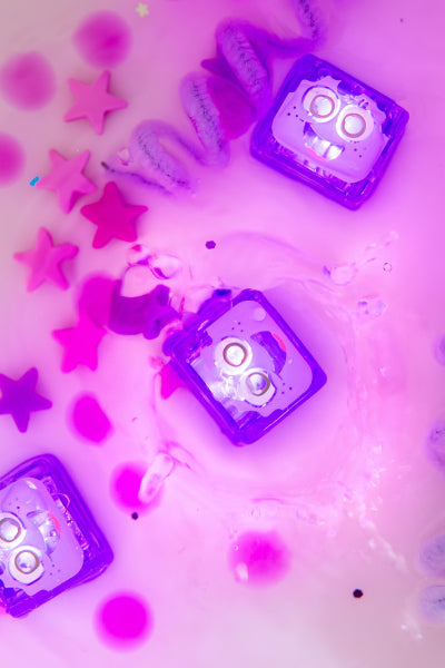 Cubes lumineux bain - violet