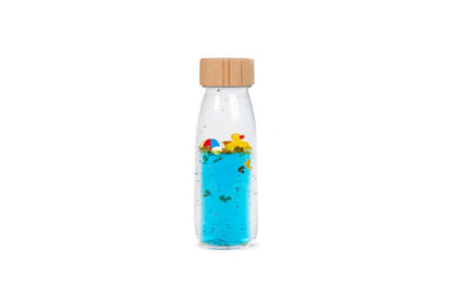 Bouteilles sensorielles - bleu canard
