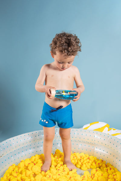Bouteilles sensorielles - bleu canard