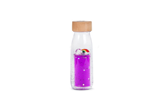 Bouteilles sensorielles - violet licorne