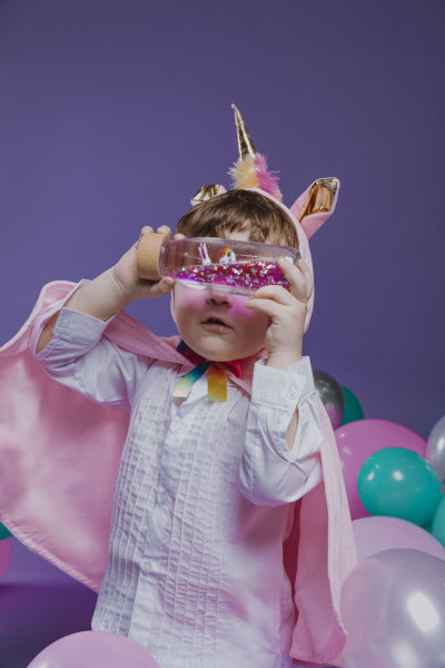 Bouteilles sensorielles - violet licorne