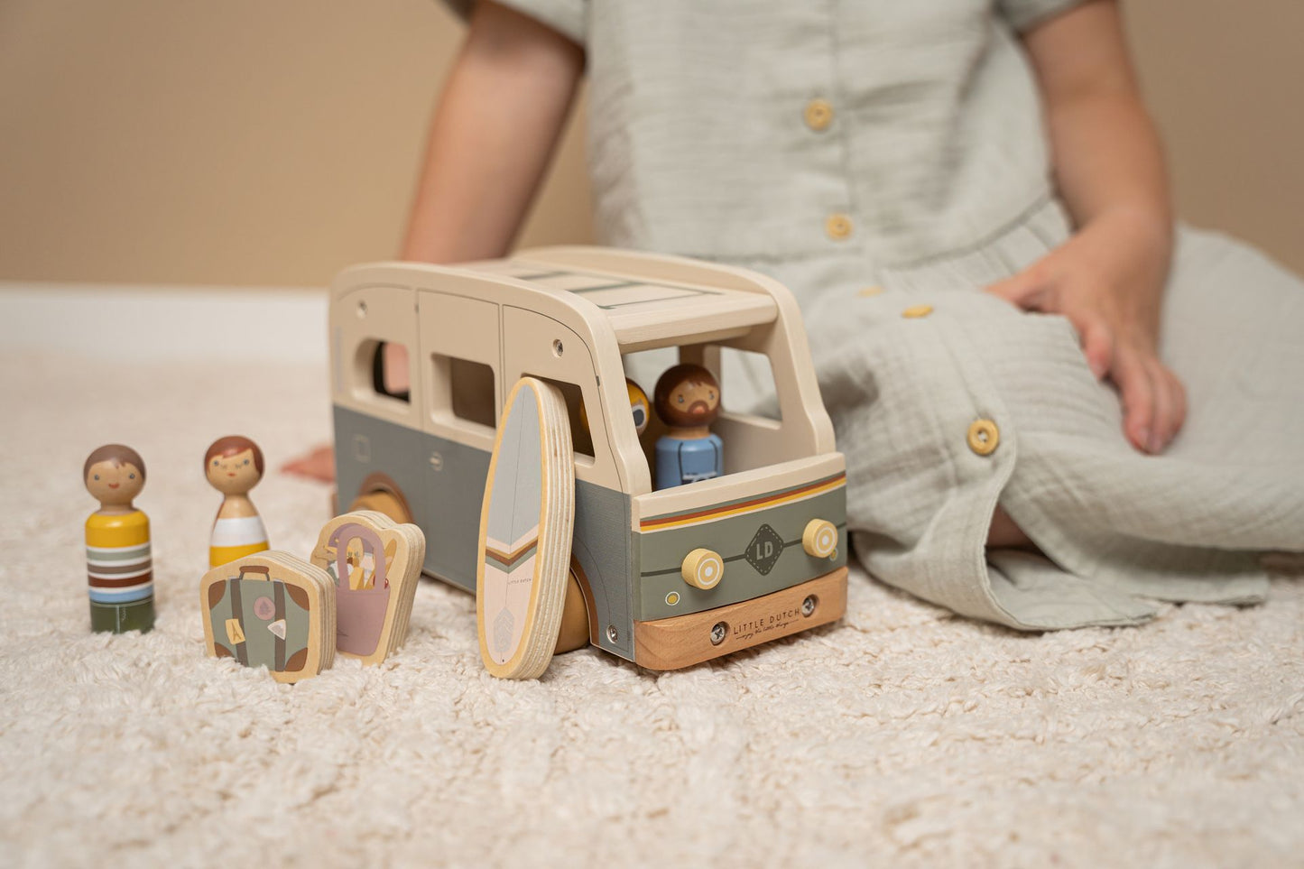 Camping car vintage en bois - Little Dutch