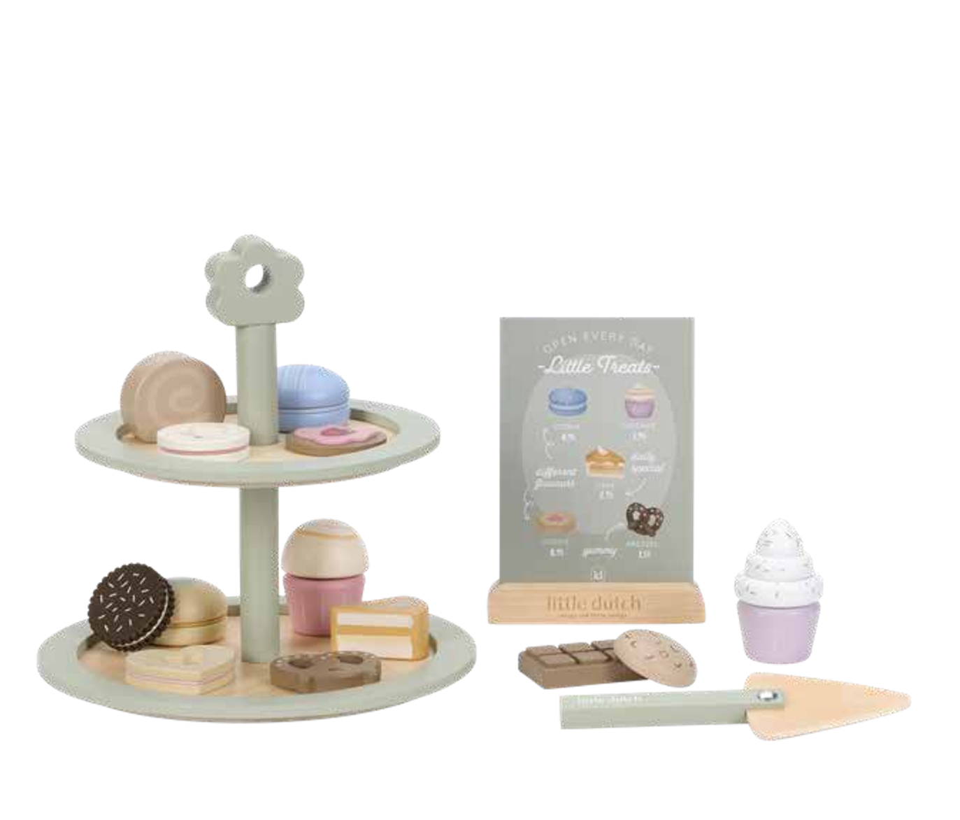 Présentoir à pâtisserie en bois - Little Dutch