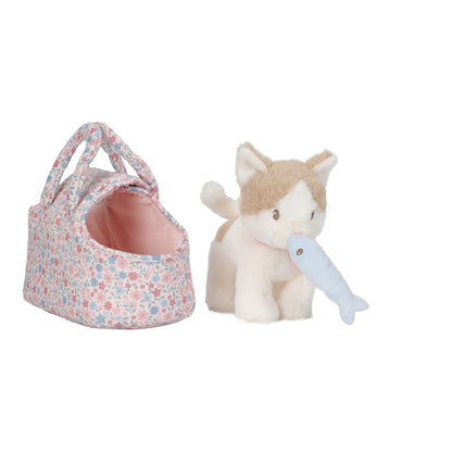 Peluche animal avec sac de transport - Little Dutch