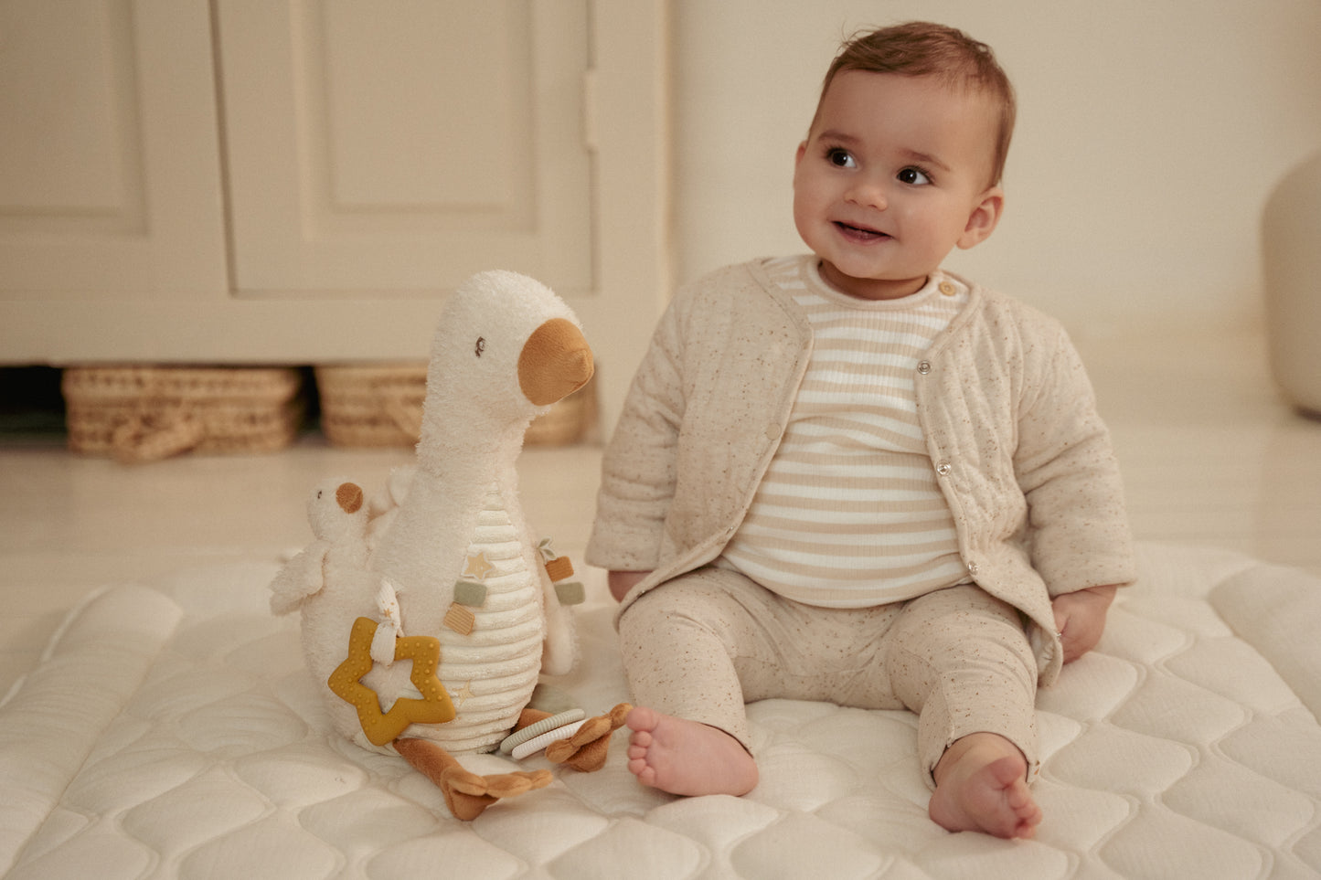 Peluche d'activité oie - Little Dutch