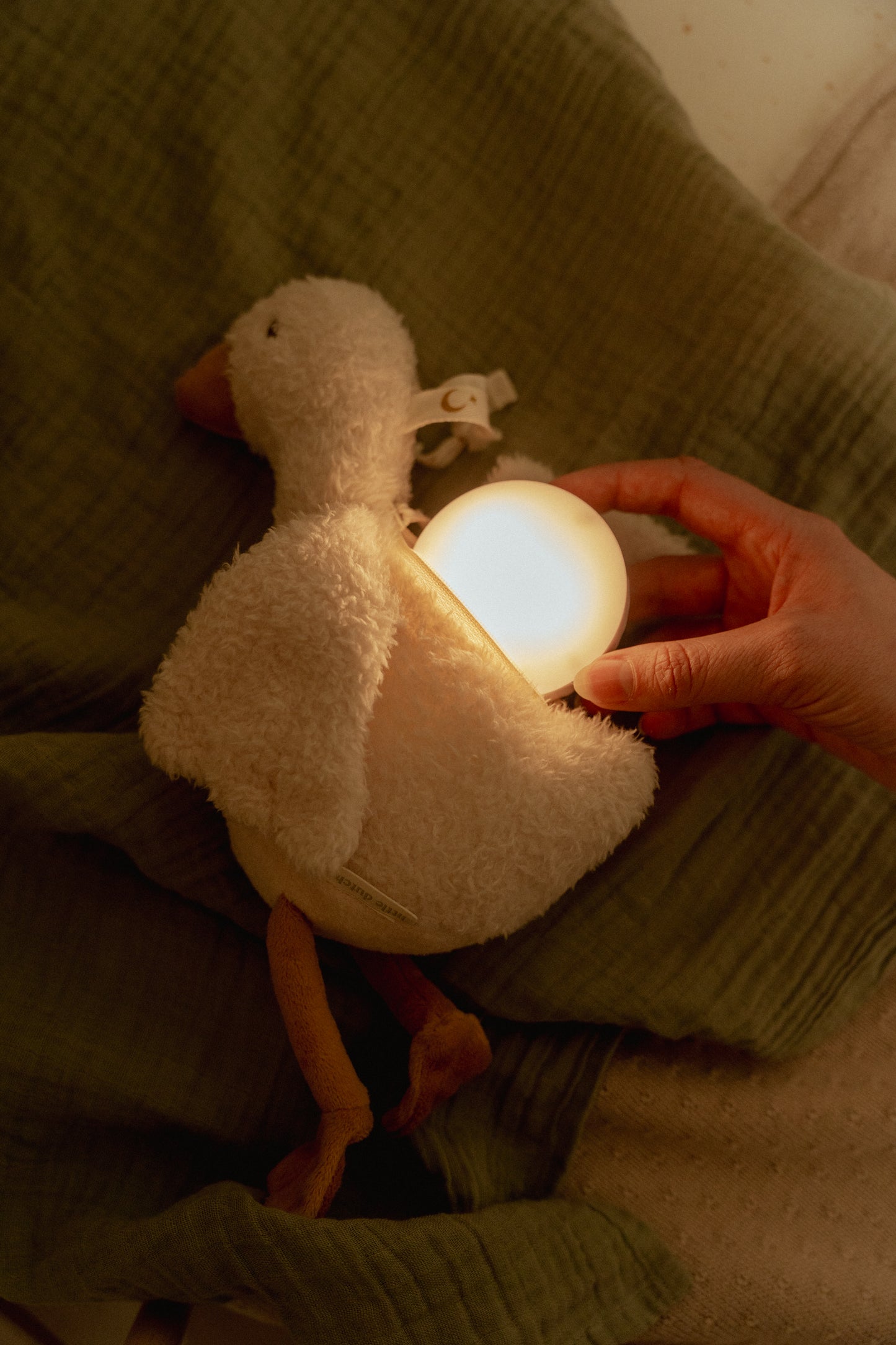Peluche musicale et lumineuse oie - Little Dutch