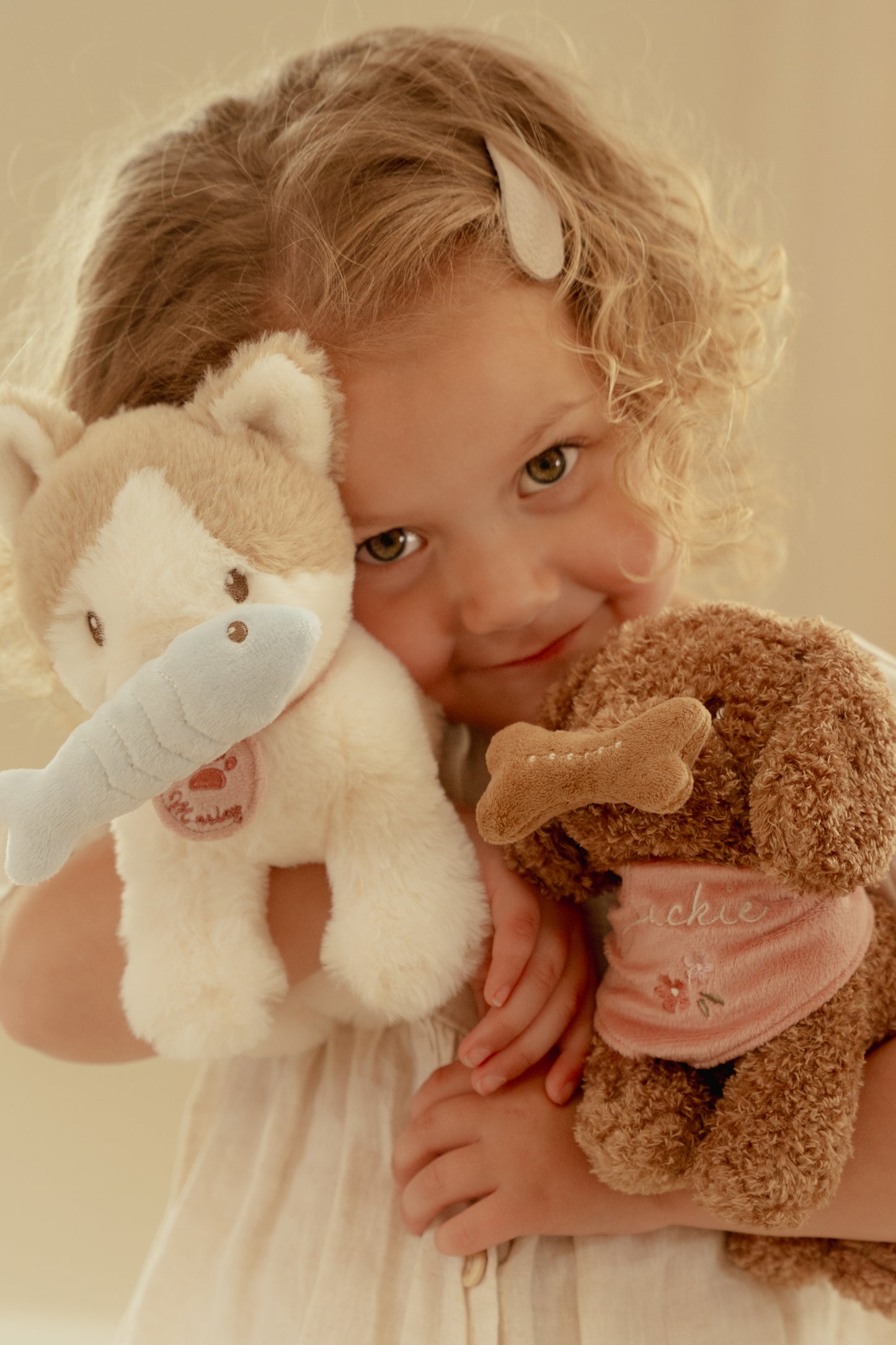 Peluche animal avec sac de transport - Little Dutch