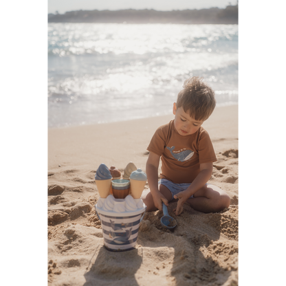 Seau de plage glace bleu - Little Dutch