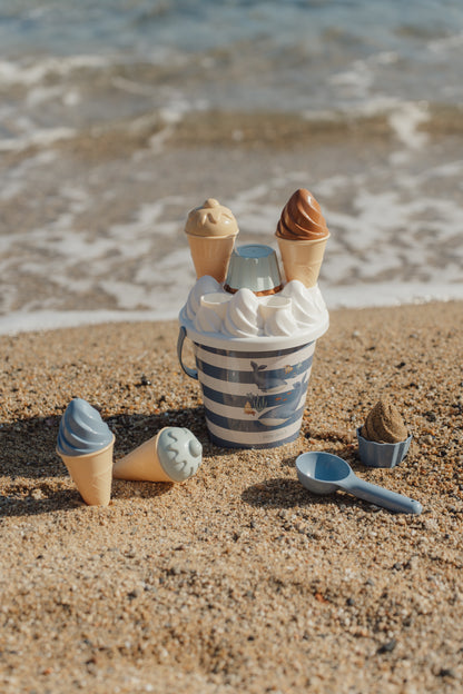 Seau de plage glace bleu - Little Dutch