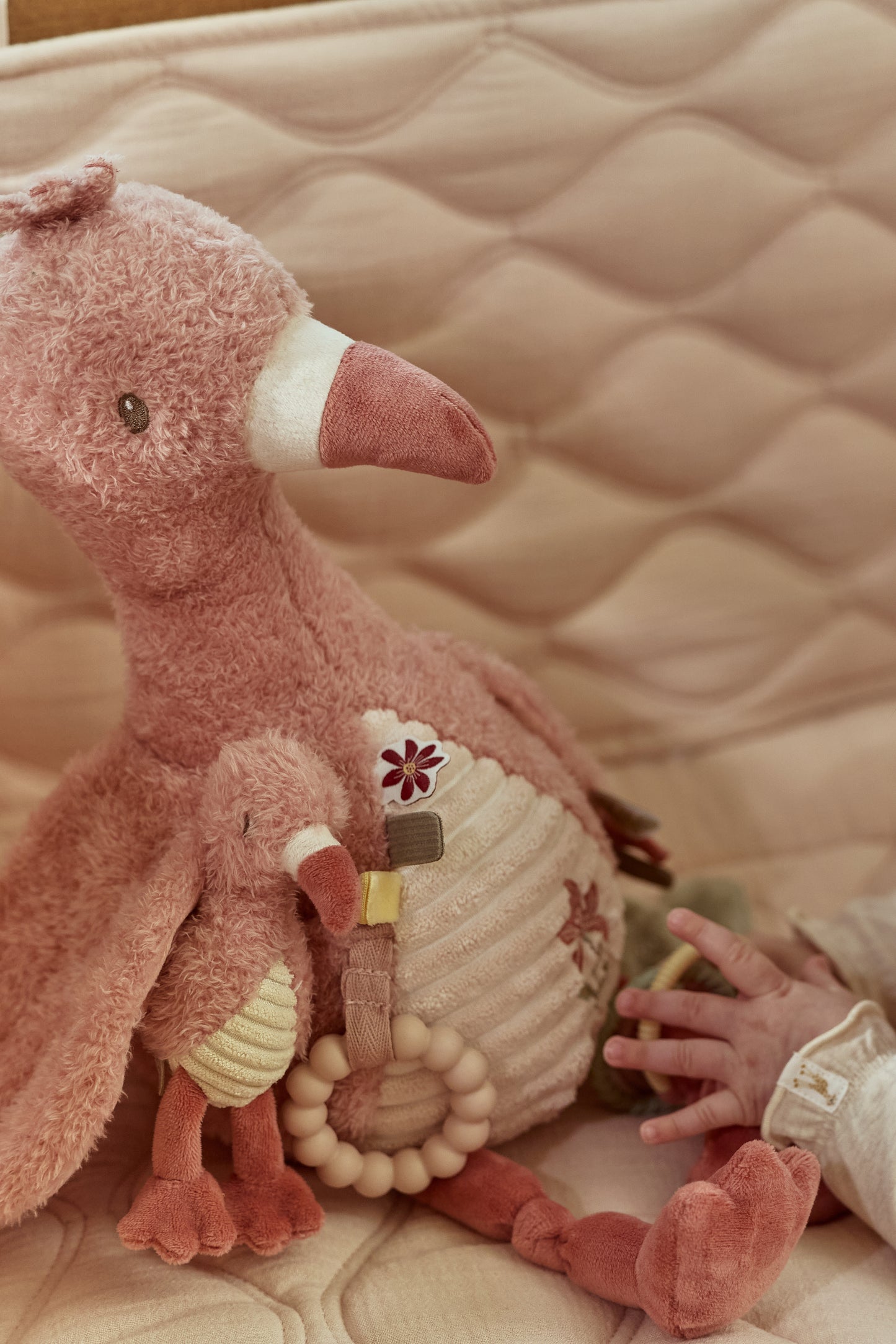 Peluche d'activité flamant rose - safari