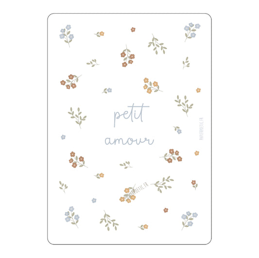 Carte Petit Amour Fleuri - Papier Poetic