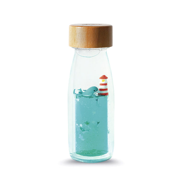 Bouteilles sensorielles - bleu phare et baleine