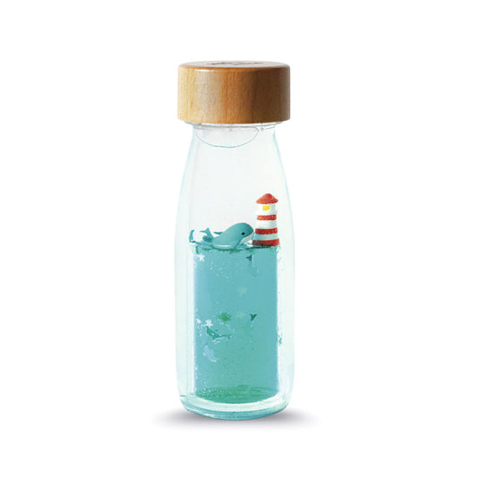 Bouteilles sensorielles - bleu phare et baleine