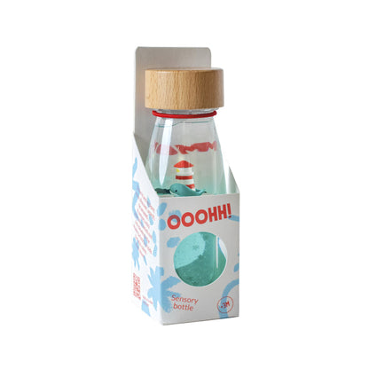 Bouteilles sensorielles - bleu phare et baleine