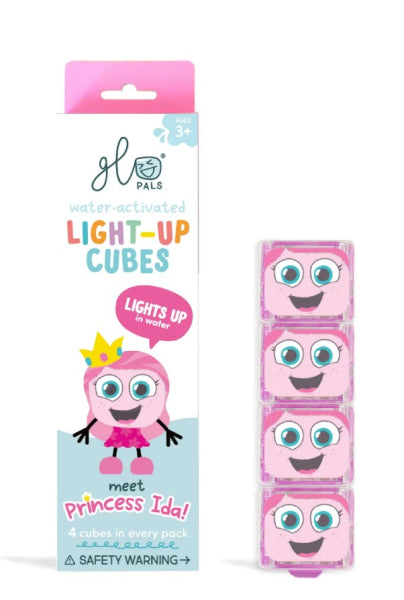 Cubes lumineux bain - rose