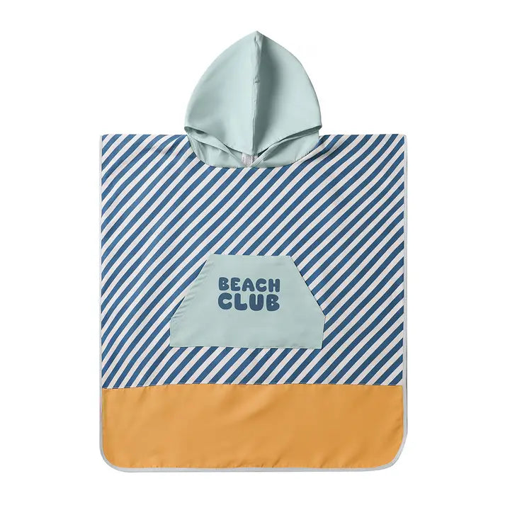 Poncho de plage à rayures - Tutete