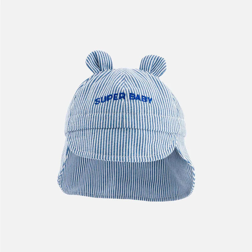 Chapeau bébé super baby bleu - Chamaye