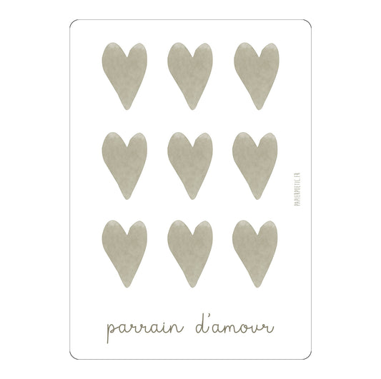 Carte Parrain d’amour - Papier Poetic