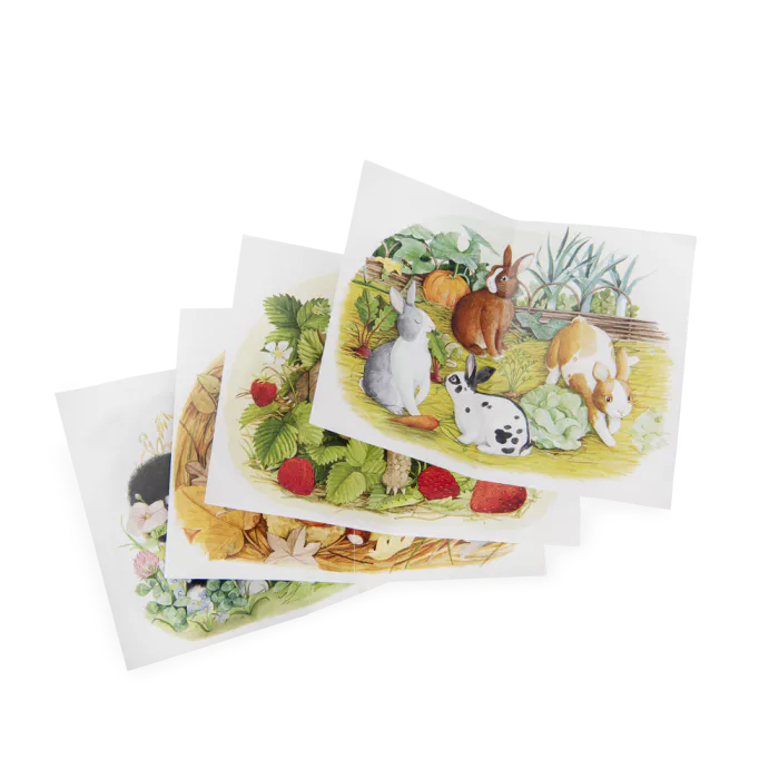 Coffret 4 mini puzzles - Moulin Roty