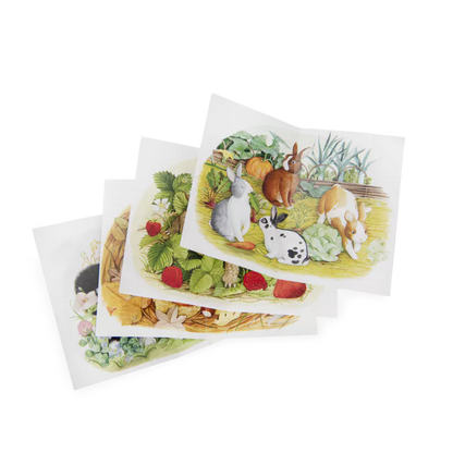 Coffret 4 mini puzzles - Moulin Roty