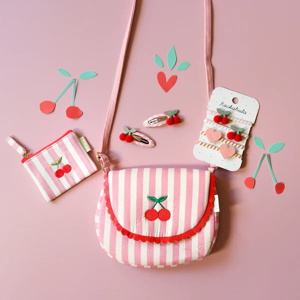 Sac cerise à rayure rose - Rockahula
