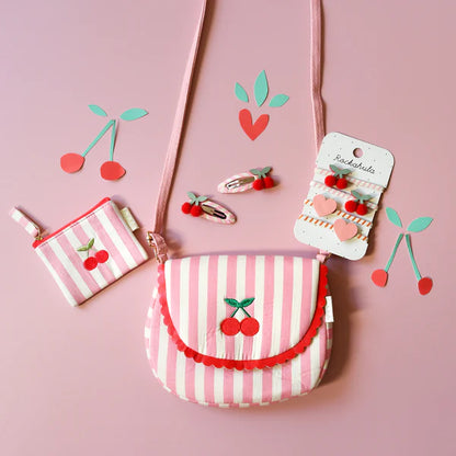 Sac cerise à rayure rose - Rockahula