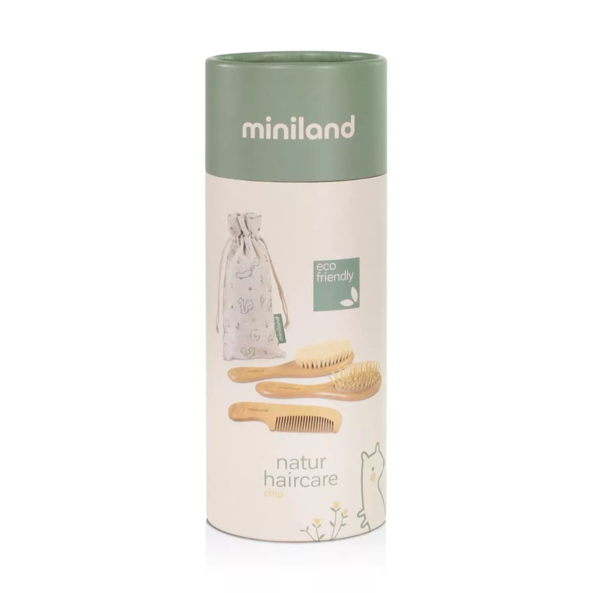 Peigne et brosse en bois - Miniland