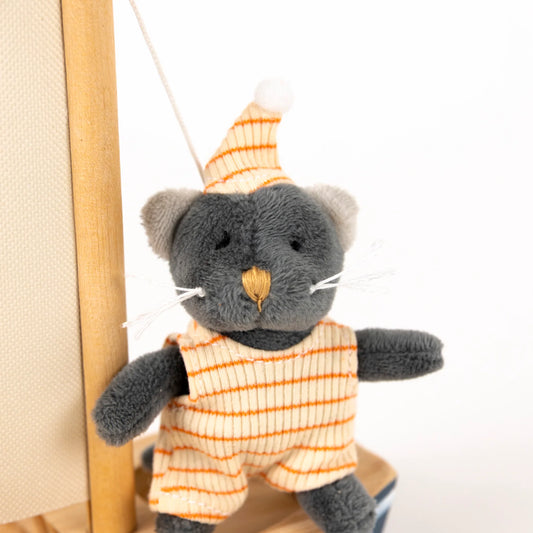 Bateau chat gris - Malo le chat