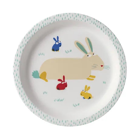 Assiette bébé La Ferme 18 cm - Petit Jour