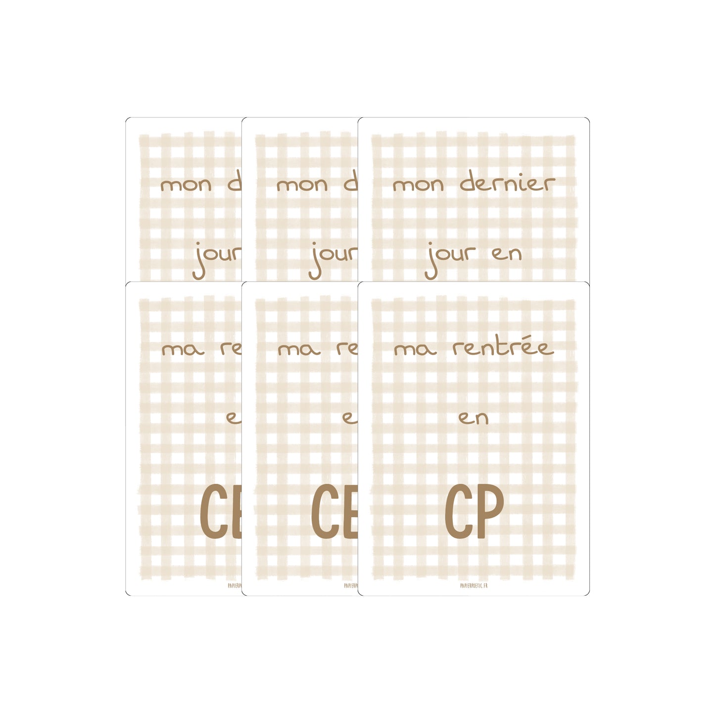 Cartes souvenirs Vichy - Papier Poetic