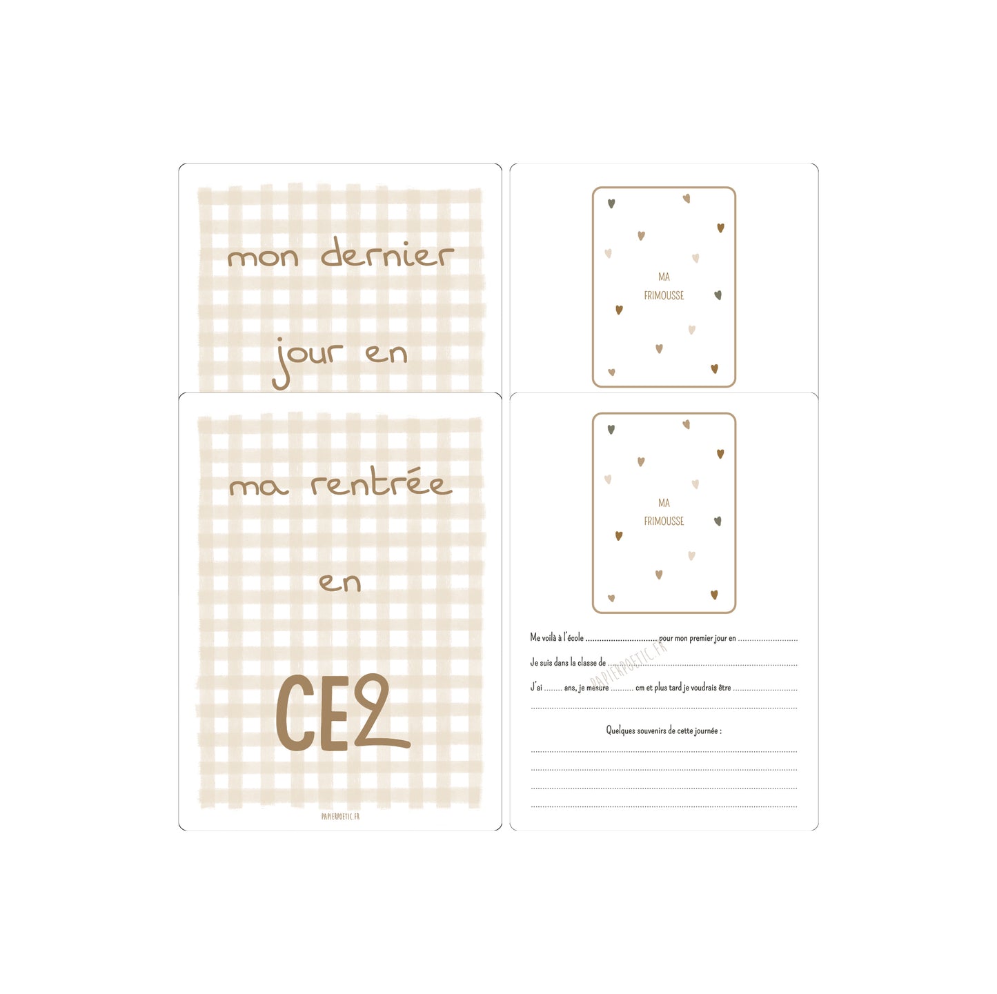 Cartes souvenirs Vichy - Papier Poetic