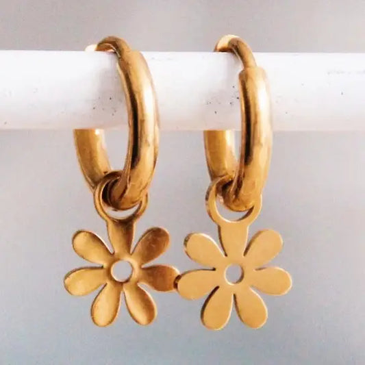 Boucles d'oreilles petite fleur - Bazou